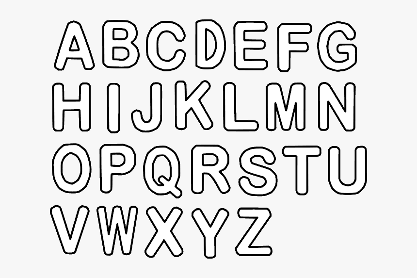 Alphabet Png - Alphabet - Calligraphy, Transparent Png, Free Download