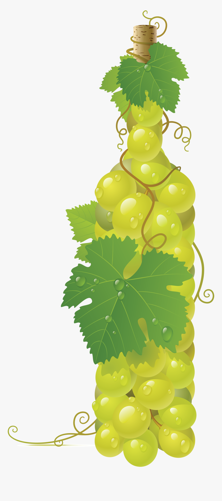 Grapes In A Bottle, HD Png Download, Free Download