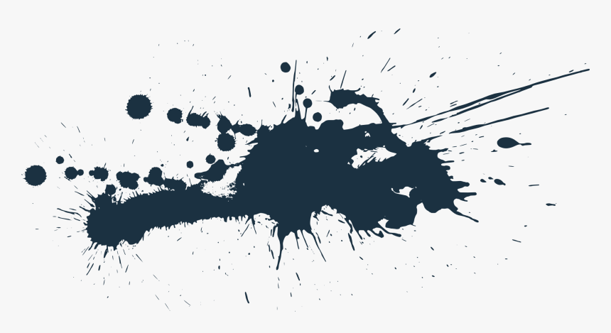 Black Paint Splatter Png, Transparent Png, Free Download