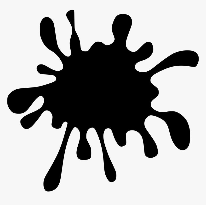 Paint Splatter, Splash, Ink, Liquid, Splat, Drop, Blob - Black Paint Splash Clipart, HD Png Download, Free Download