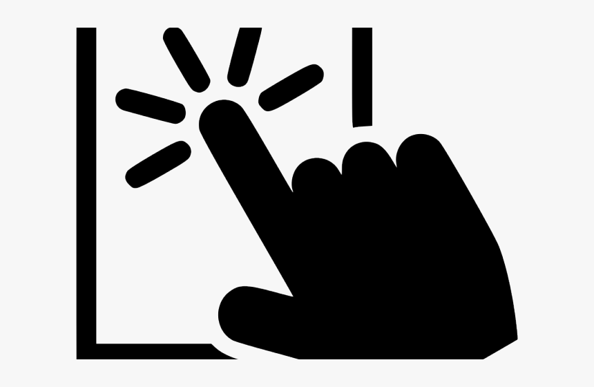 Pointer Clipart Finger Touch - Pointer Finger Png Hd, Transparent Png, Free Download