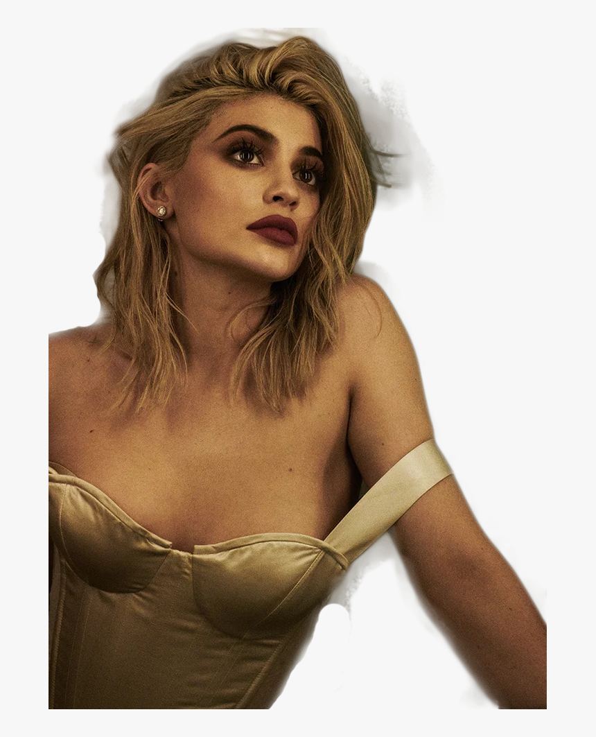 Kylie Jenner Looking Up Png Image - Kylie Jenner Photoshoot Blonde, Transparent Png, Free Download