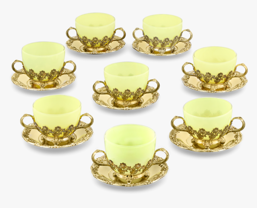 Royal Chrysanthemum Silver Gilt Teacups And Saucers - Saucer, HD Png Download, Free Download
