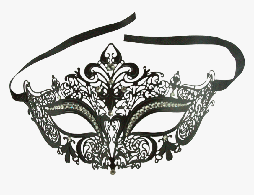 Black Venetian Masquerade Mask, HD Png Download, Free Download