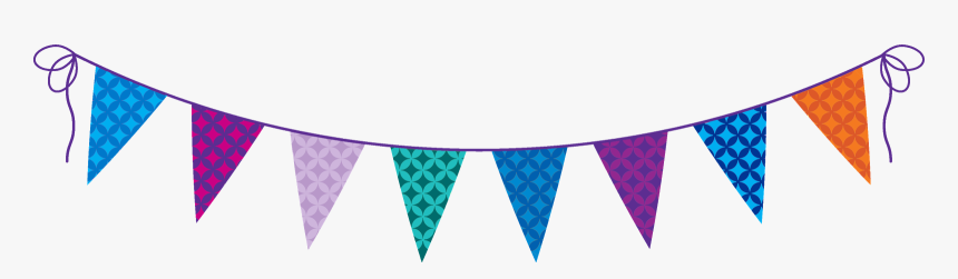 Birthday Party Flags Png, Transparent Png, Free Download