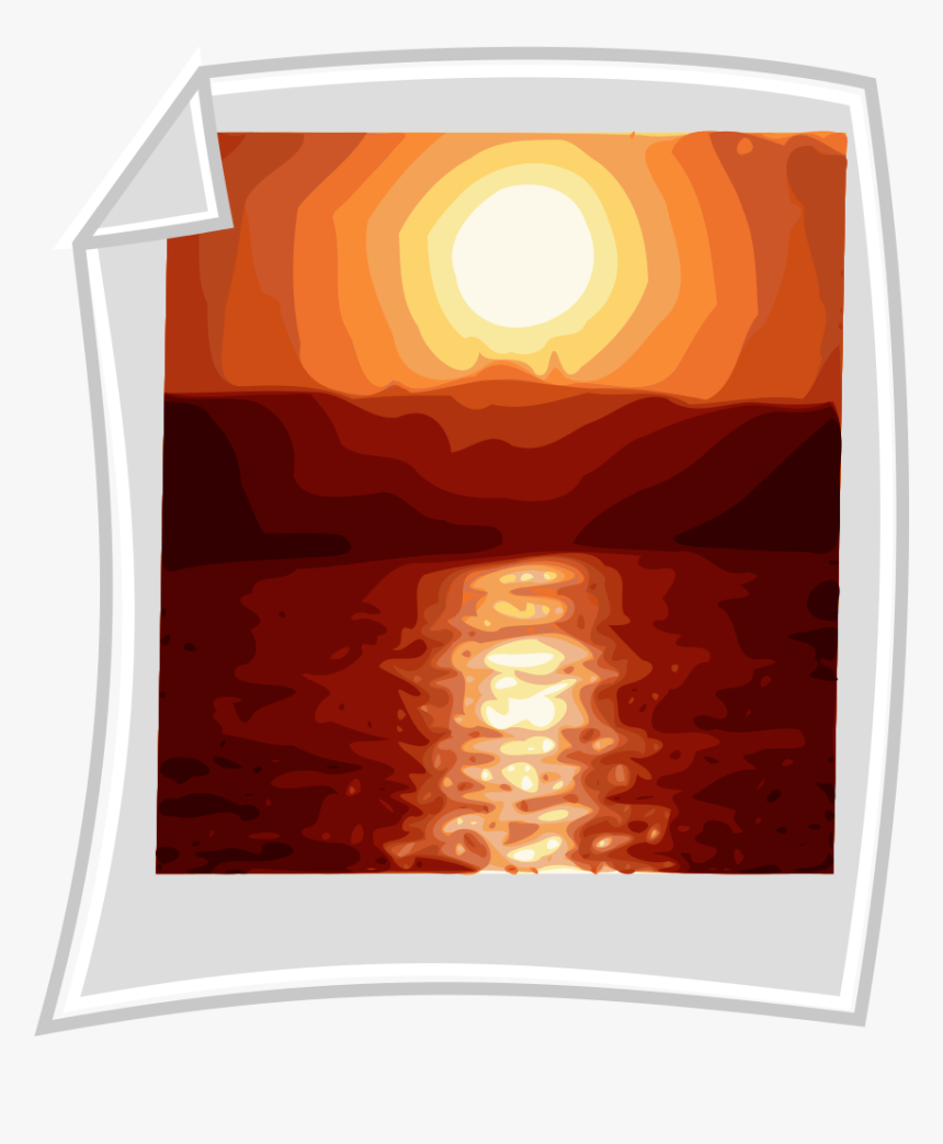 File - Icon - Sunset Photo - Svg - File Icon, HD Png Download, Free Download