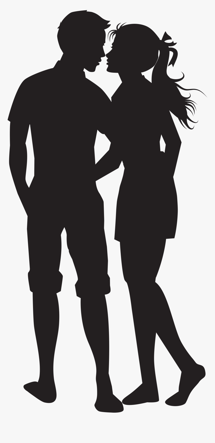 Couple Png Silhouettes Clip Art Image - Couple Png, Transparent Png, Free Download