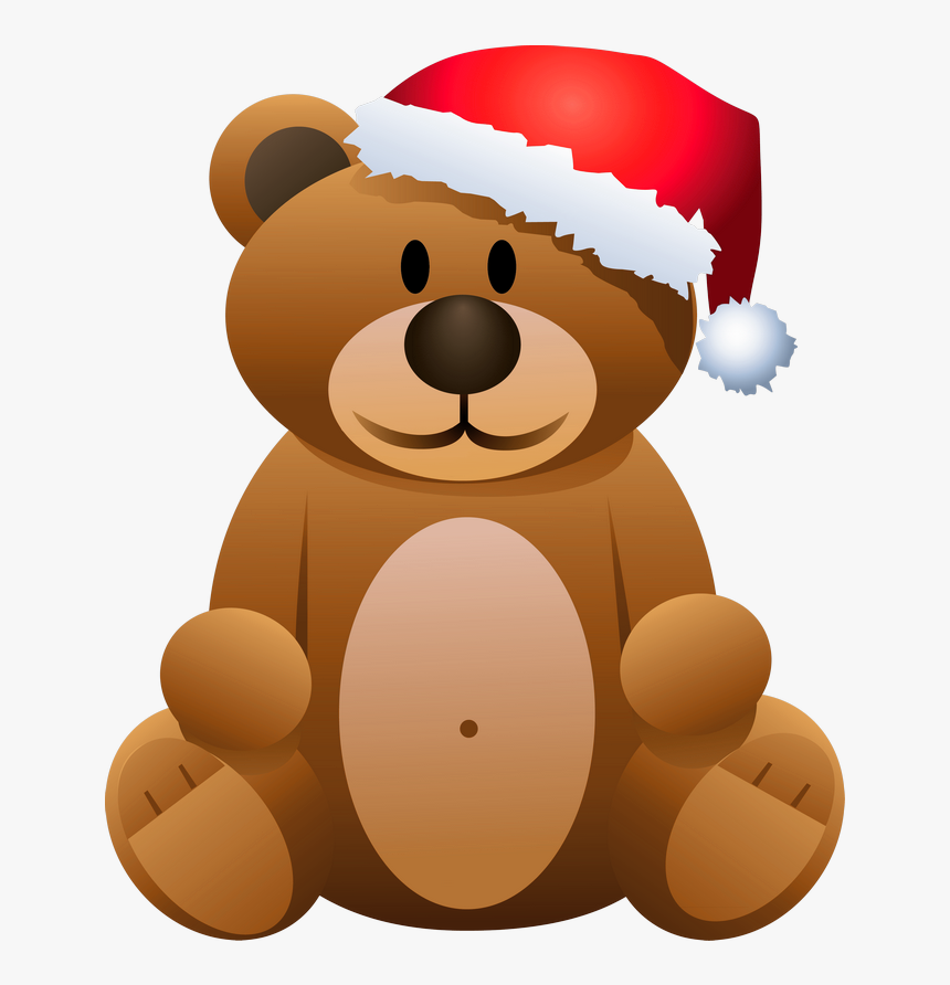 Christmas Clip Art Bear, HD Png Download, Free Download