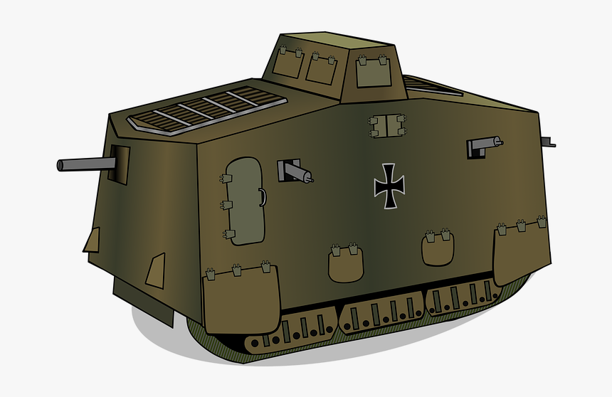 A7v, Panzer, War, Historically, Antique, 1 World War - Tank, HD Png Download, Free Download