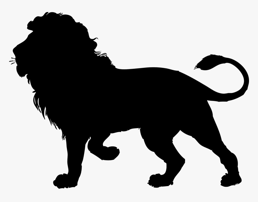 African Wild Dog Lion Silhouette Clip Art - Silhouette Lion, HD Png Download, Free Download