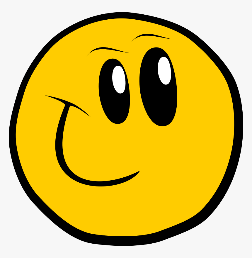 Laugh - Cartoon Smiley Face, HD Png Download - kindpng