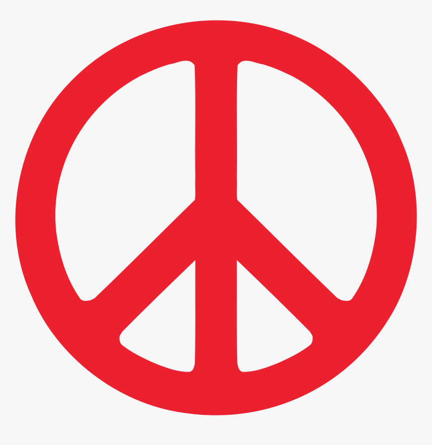 Poland Peace Symbol Flag 3 Scallywag Peacesymbol - Red Peace Sign Png, Transparent Png, Free Download