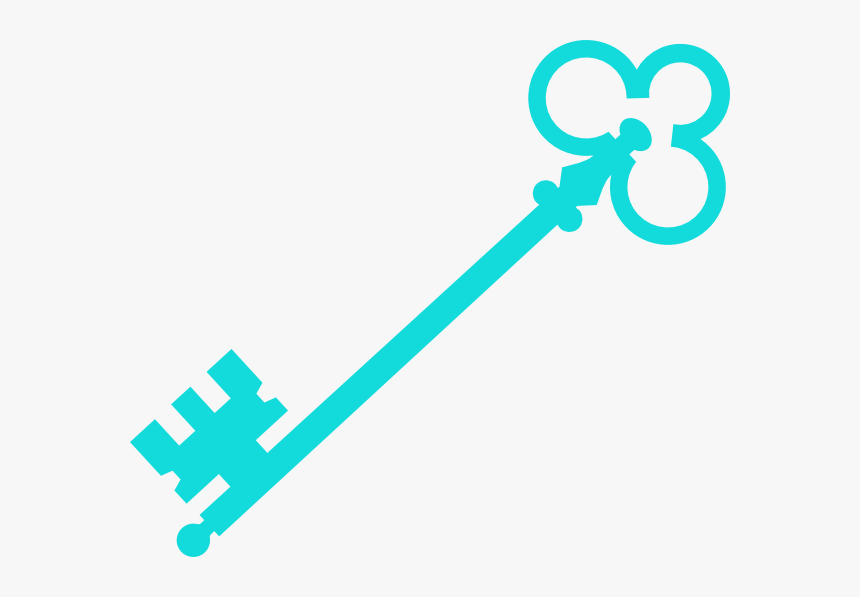 Aqua Key Svg Clip Arts - Key Clip Art, HD Png Download, Free Download