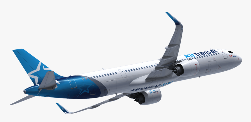 Plane - A321 Neo Air Transat, HD Png Download, Free Download