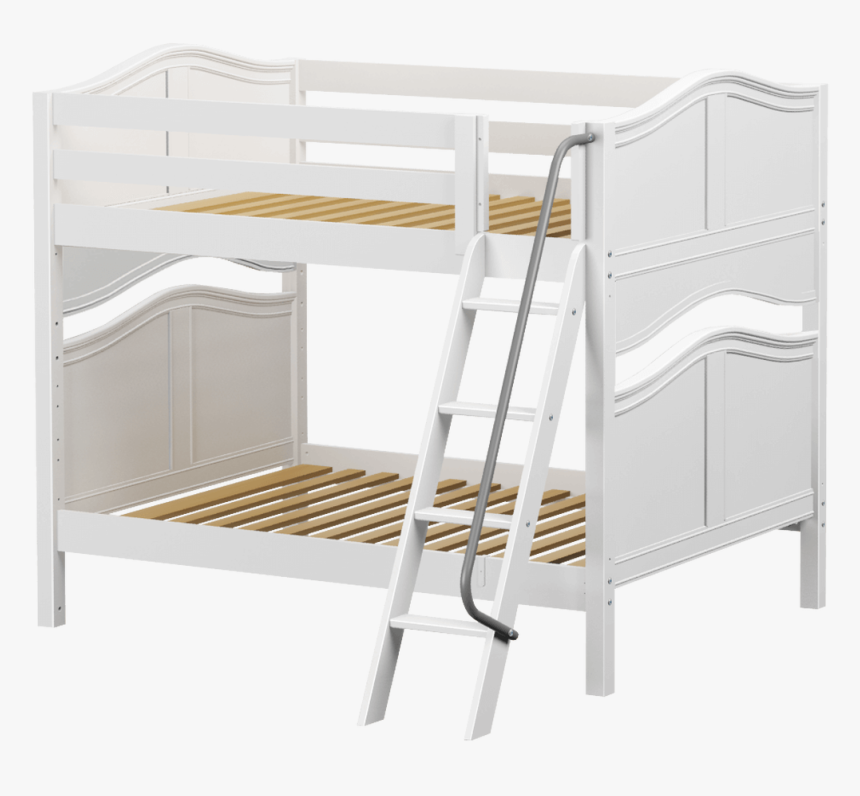 Maxtrix Kids Fat Full Medium Bunk Bed W/ Angled Ladder - Bunk Bed, HD Png Download, Free Download