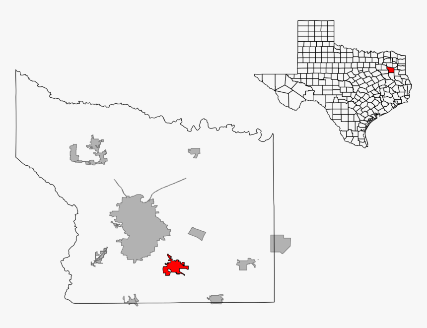 Mineral Wells City Map, HD Png Download - kindpng