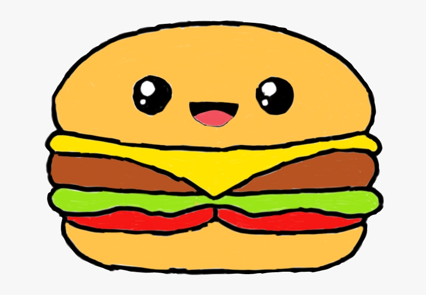 #hamburger #hamburguesa #hamburguesas #comida #food - Dibujos De Hamburguesas Kawaii, HD Png Download, Free Download