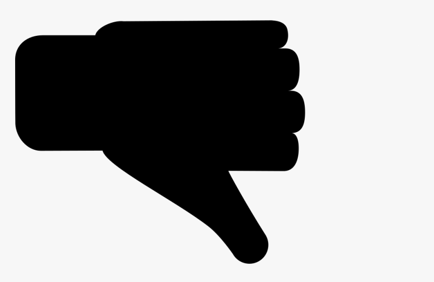 Dislike Gesture Of Thumb Down - Hand, HD Png Download, Free Download