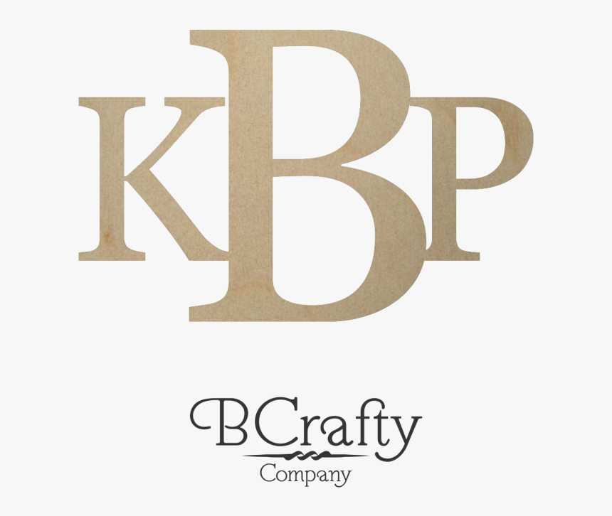 Wooden Initial Monogram - Letters Kbp, HD Png Download, Free Download