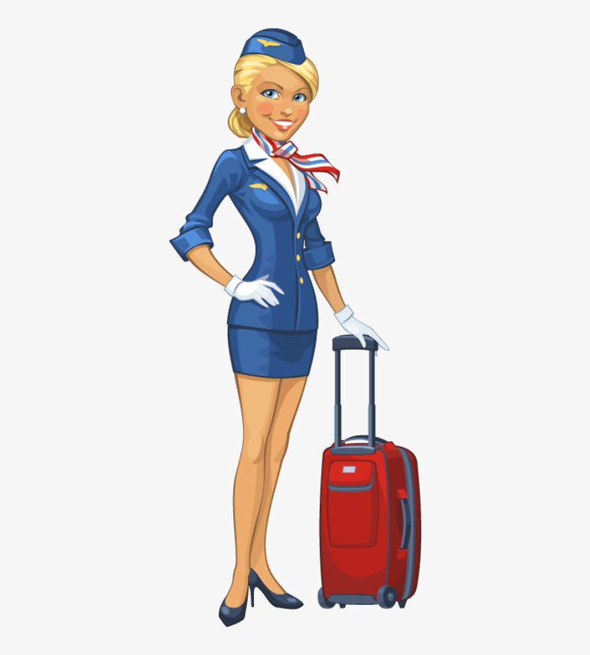 Air Hostess Clipart Png Transparent Cartoons Cartoon Clipart Flight Attendant Png Download Kindpng - roblox cabin crew uniform