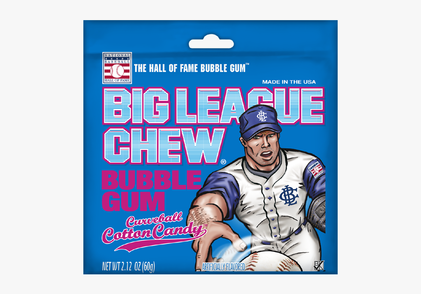 Cotton Candy Bubble Gum Big League Chew, HD Png Download, Free Download