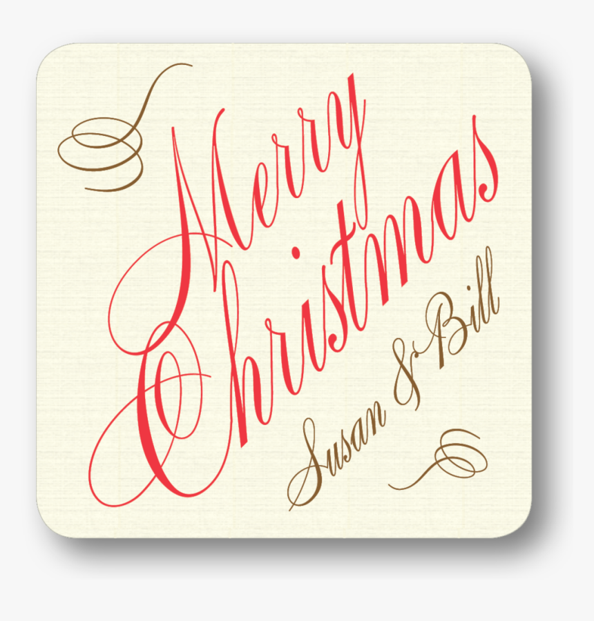 Merry Christmas Script - Feminine, HD Png Download, Free Download