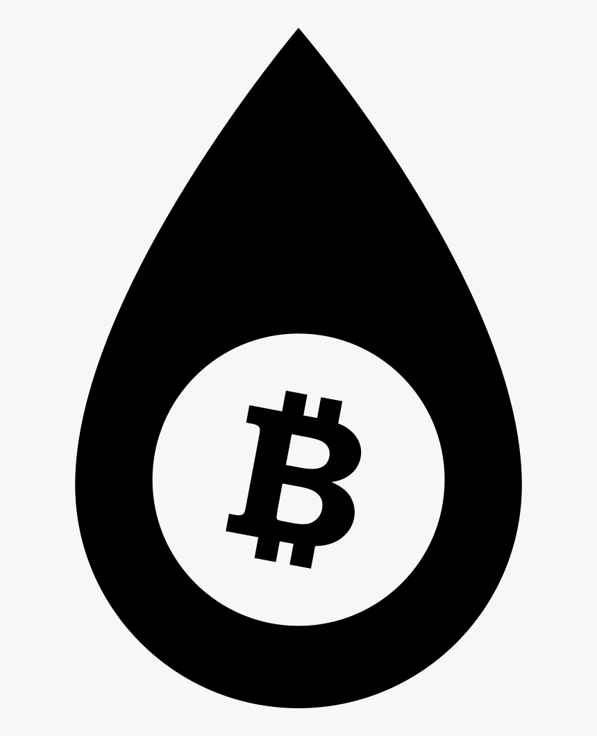 Droplet With Bitcoin Symbol - Bitcoin, HD Png Download, Free Download