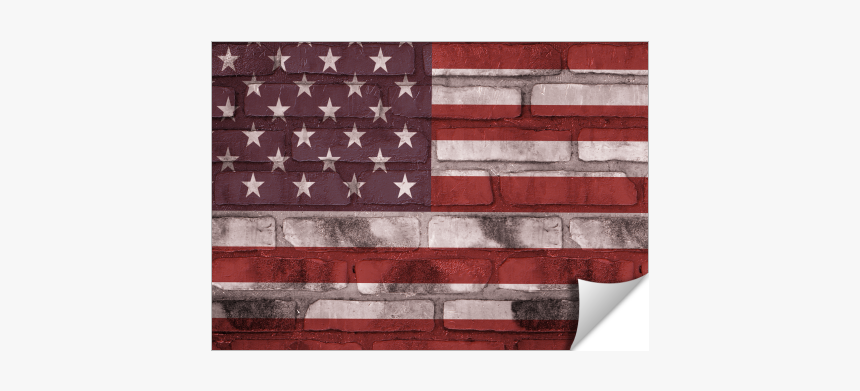 American Flag Brick Wall - Flag Of The United States, HD Png Download, Free Download