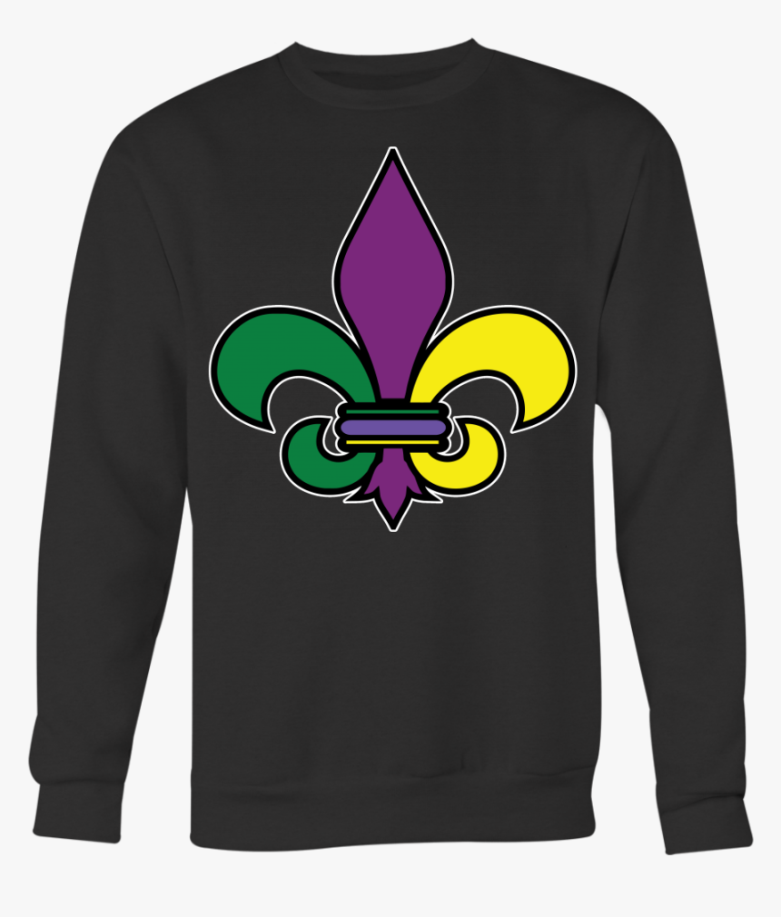 Funny Mardi Gras Crown T-shirt - Long-sleeved T-shirt, HD Png Download, Free Download