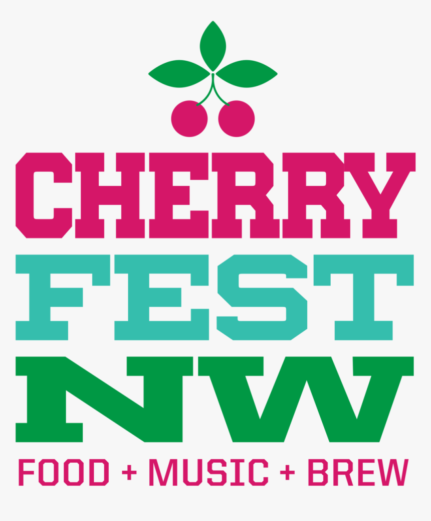 Cherryfest Nw Primary Logo 3-clr - Graphic Design, HD Png Download, Free Download