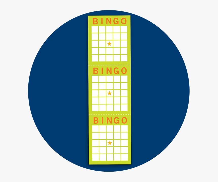 A Strip Of Three Bingo Cards - Circle, HD Png Download, Free Download