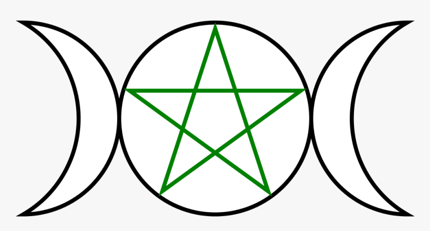 Triple Goddess Pentagram Clipart Triple Goddess Pentagram - Pentagram Elements, HD Png Download, Free Download