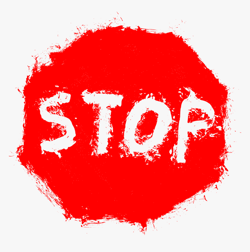 Stop Sign Grunge Photo - Graphic Design, HD Png Download, Free Download