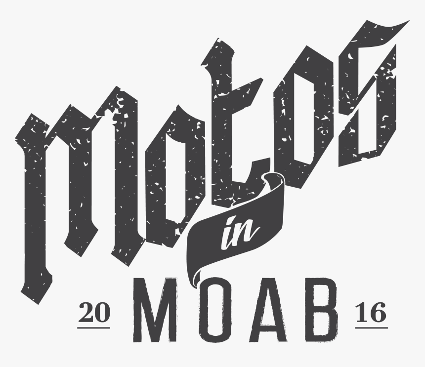 Motos In Moab Lettering - Graphic Design, HD Png Download, Free Download