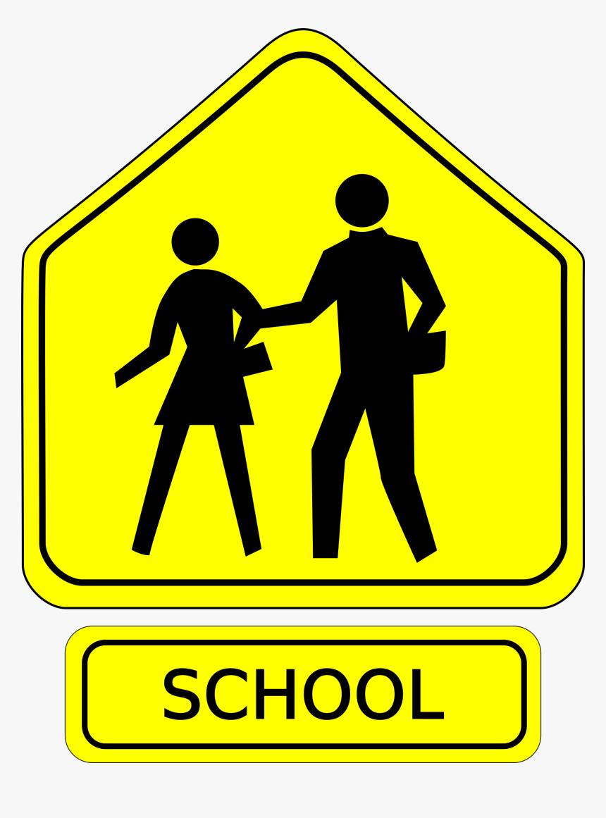 Slow School Zone Clipart - School Zone Sign Clipart, HD Png Download, Free Download