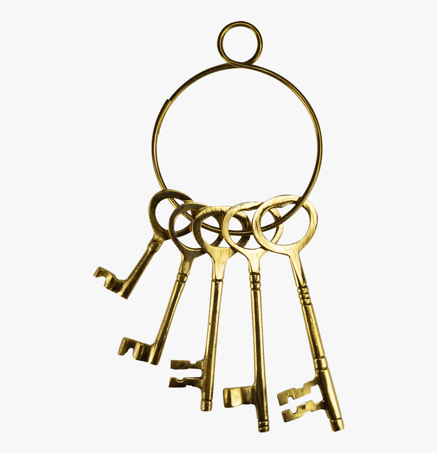 Brass Wild West Jailer Keys - Circle, HD Png Download, Free Download