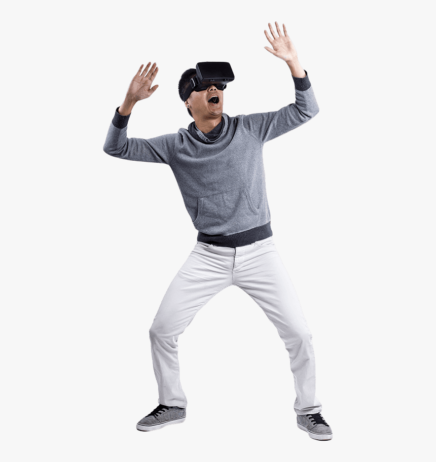 3d Vr Glasses - Person Using Vr Png, Transparent Png, Free Download