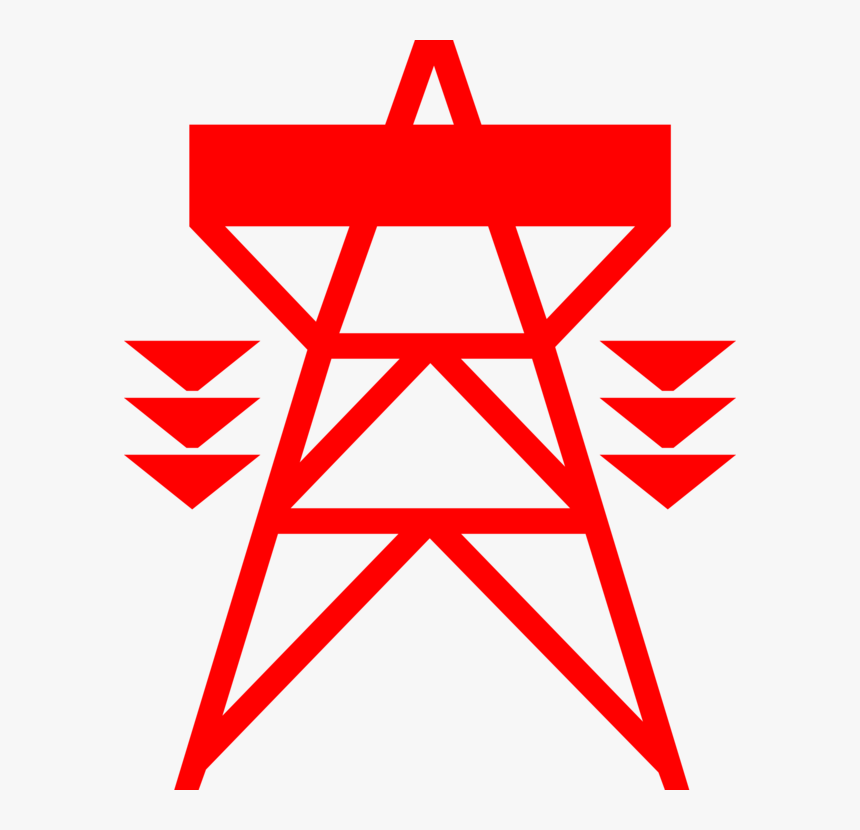 Red Electricity Png - Electric Towers Png Hd, Transparent Png, Free Download