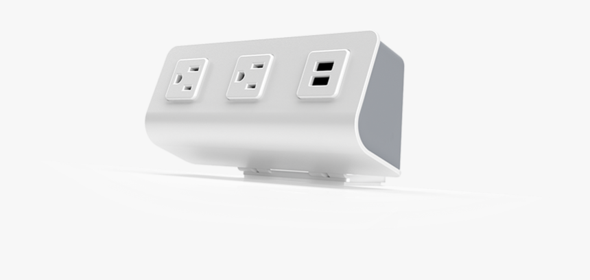 Personal Desktop Power Outlets With Usb Outlets, White - Electronics, HD Png Download, Free Download