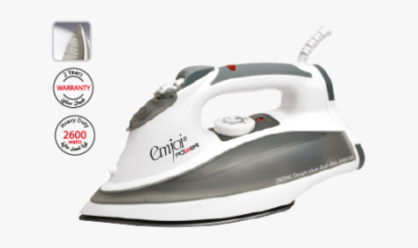 Emjoi Power Steam Iron 2600w - المواد جيدة التوصيل للحرارة, HD Png Download, Free Download