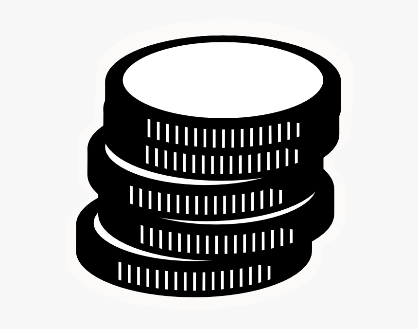 Coins Clipart Vector Png - Coins Clipart Black, Transparent Png, Free Download