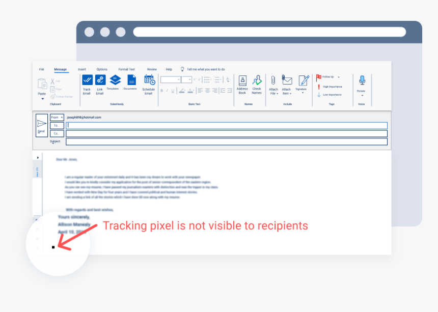 Email Print Tracking Outlook, HD Png Download, Free Download