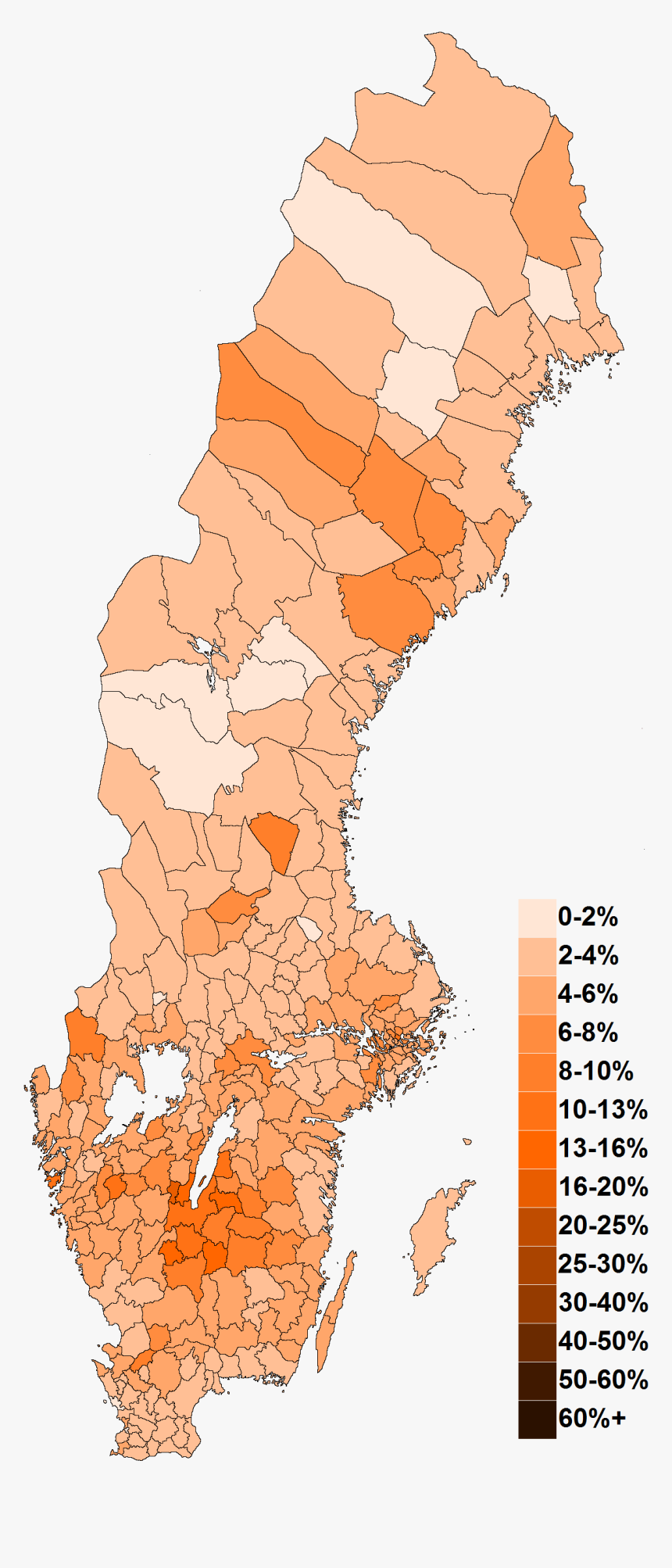 Riksdagsvalet 2014 - Sverige Kommuner Png Blank, Transparent Png, Free Download