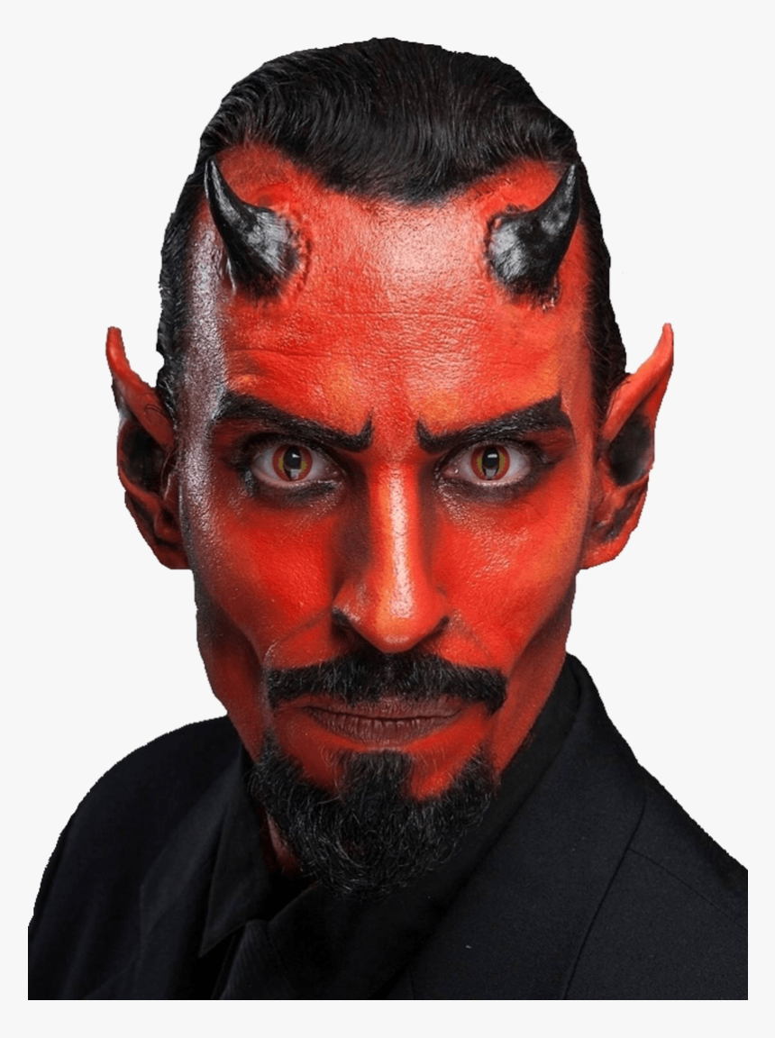 Realistic Devil Horns Png , Png Download - Devil Make Up Men, Transparent Png, Free Download