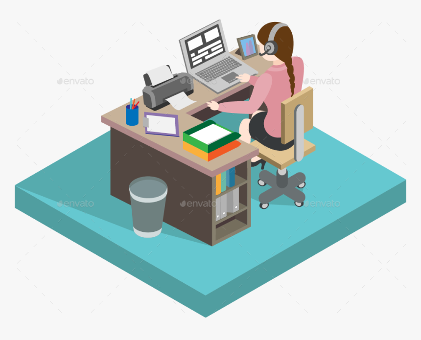 Computer Desk, HD Png Download, Free Download