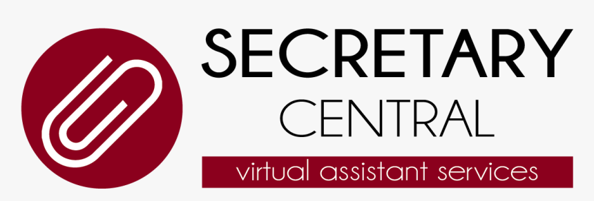 Secretary Central - Virtual Assistant Logo Red, HD Png Download, Free Download