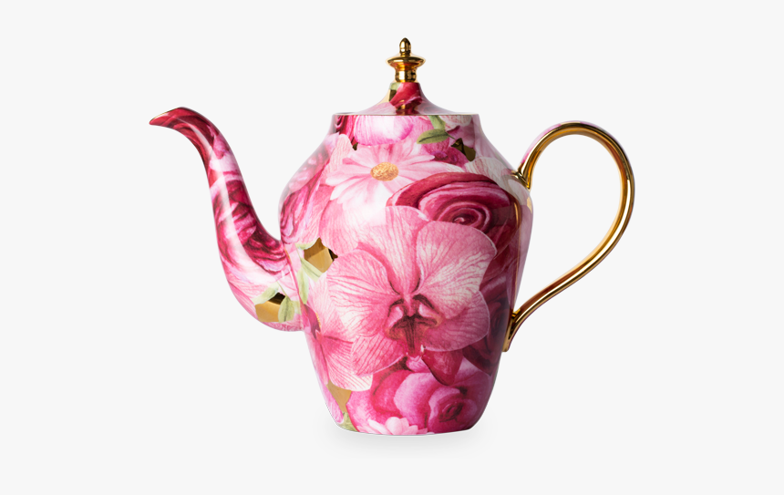 Luscious Orchid Rose Teapot - Teapot, HD Png Download, Free Download