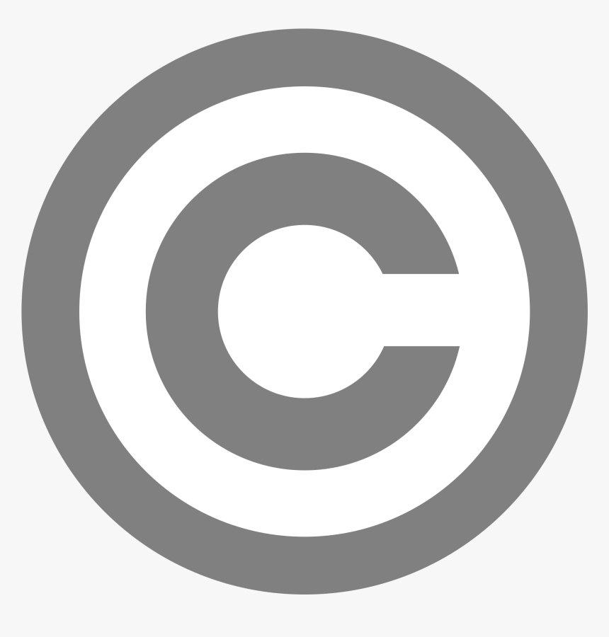 Grey Copyright Transparent Background Copyright Symbol Hd Png Download Kindpng