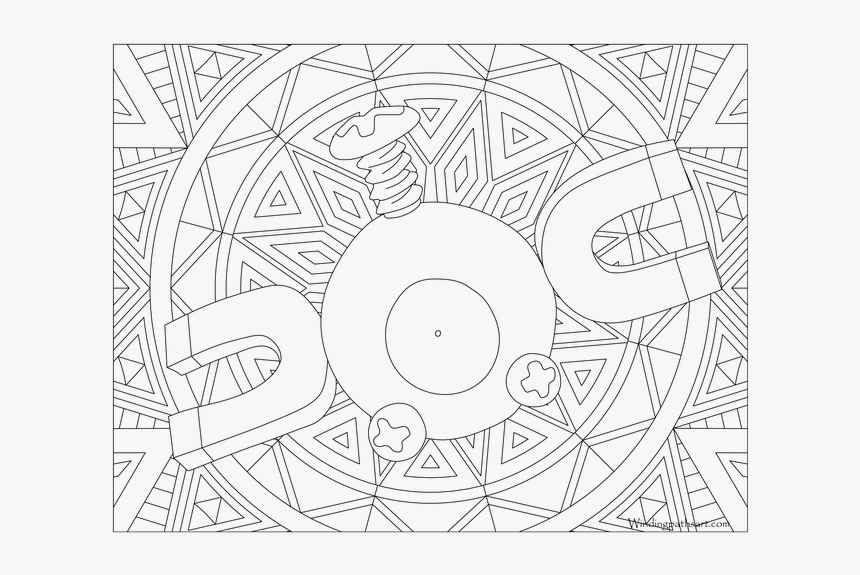 Pokemon Adult Coloring Page Gastly, HD Png Download, Free Download