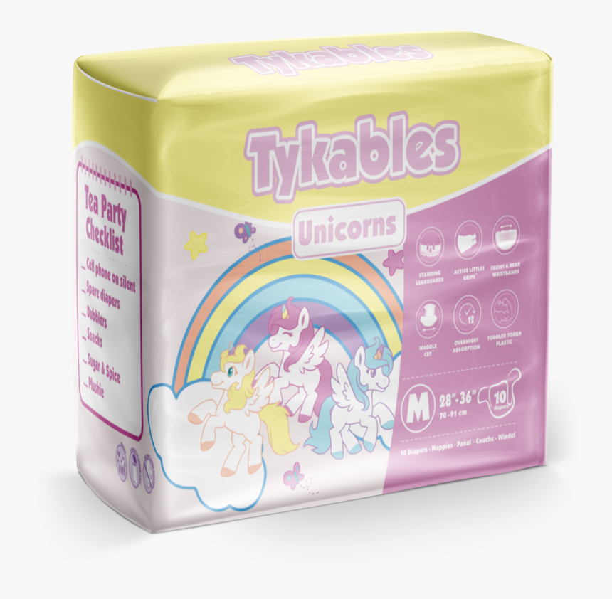 Unicorns Diapers Adult Diapers - Tykables Unicorns, HD Png Download, Free Download